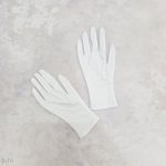 دستکش زنانه برند رویال نخی سفید