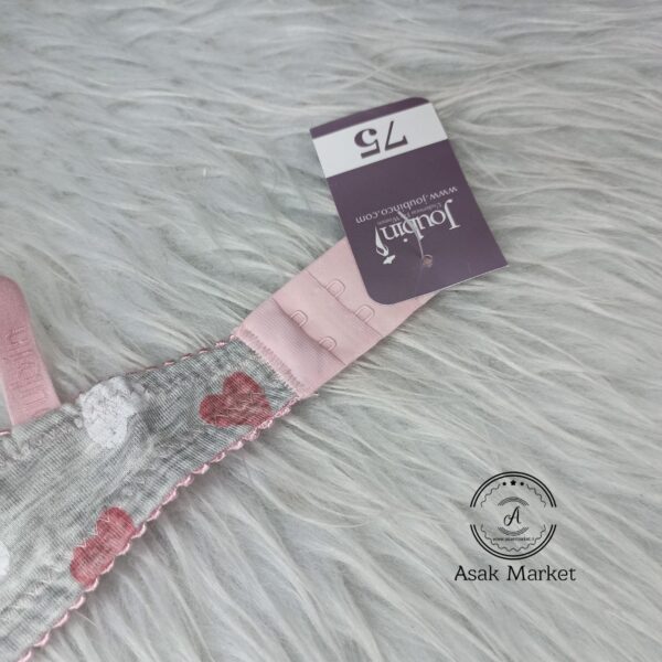 ست ژوبین فنردار نخی قلب صورتی - Image 3