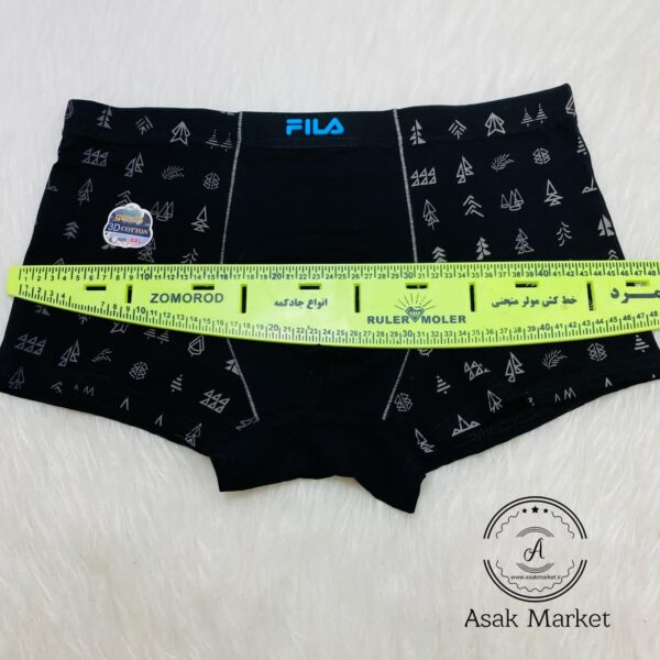 شورت کتان اعلا  نیم پا طرح درخت FILA سه سایز - Image 6