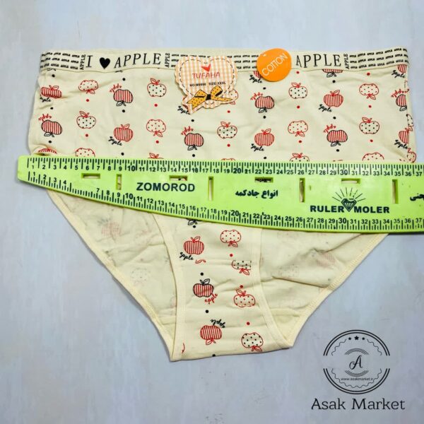 شورت خارجی نخی طرح apple سه سایز 9996 - Image 6