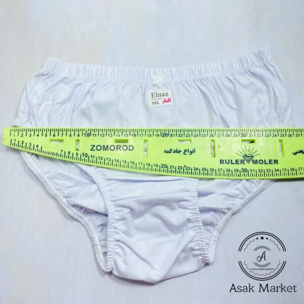 شورت الناز نخی سفید تک اعلا 3XL - Image 2