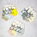 جوراب بچه گانه مچی 4 سایز برند توتک ( 12 عددی )