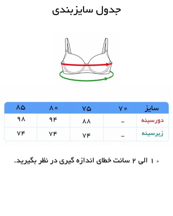 سوتین زنانه پاستیلی برند گلستان - Image 5