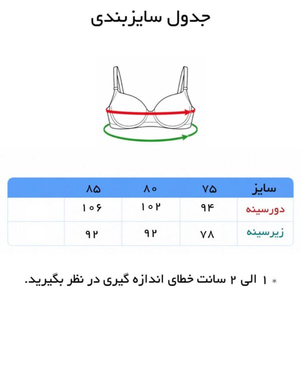 سوتین زنانه پرلون براق برند امیر - تصویر 6